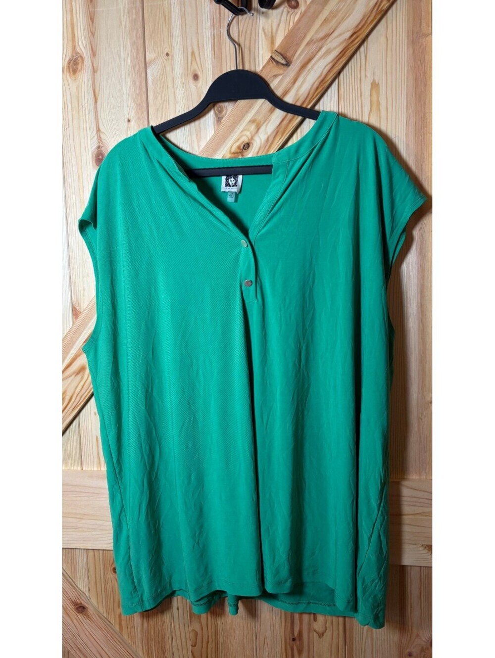 Anne Klein Women's Green Blouse 3X